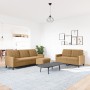 3-piece brown velvet sofa set with cushions by , Sofas - Ref: Foro24-3278408, Price: 587,76 €, Discount: %