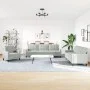 Set of sofas with 4 light gray velvet cushions by , Sofas - Ref: Foro24-3278441, Price: 655,17 €, Discount: %