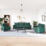 Sofagarnitur mit 4 Teilen, dunkelgrünes Samt und Kissen. von , Sofas - Ref: Foro24-3278443, Preis: 787,60 €, Rabatt: %