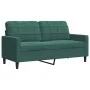 Set of sofas with 4 dark green velvet cushions by , Sofas - Ref: Foro24-3278443, Price: 757,93 €, Discount: %