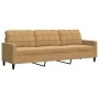 Set of sofas with 4 brown velvet cushions by , Sofas - Ref: Foro24-3278448, Price: 715,98 €, Discount: %