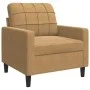 Set of sofas with 4 brown velvet cushions by , Sofas - Ref: Foro24-3278448, Price: 715,98 €, Discount: %