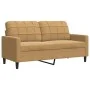 3-piece brown velvet sofa set with cushions by , Sofas - Ref: Foro24-3278488, Price: 559,33 €, Discount: %