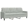 3-piece light gray velvet sofa set with cushions by , Sofas - Ref: Foro24-3278401, Price: 486,99 €, Discount: %