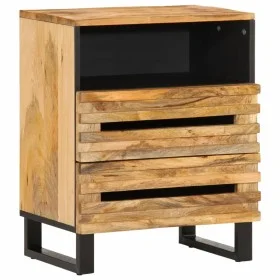 Mesita de noche madera maciza de acacia 50x34x62 cm de , Mesitas de noche - Ref: Foro24-377487, Precio: 73,97 €, Descuento: %