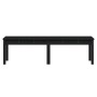 2-seater garden bench solid black pine wood 159.5x44x45 cm by vidaXL, garden benches - Ref: Foro24-824015, Price: 61,53 €, Di...