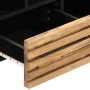 Solid rough mango wood TV stand 100x34x46 cm by , CD and DVD storage - Ref: Foro24-377514, Price: 74,25 €, Discount: %
