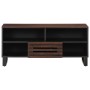 Massives TV-Möbel aus braunem Mangoholz, 100x34x46 cm. von , CD- und DVD-Speicher - Ref: Foro24-377516, Preis: 74,69 €, Rabat...