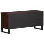 Massives TV-Möbel aus braunem Mangoholz, 100x34x46 cm. von , CD- und DVD-Speicher - Ref: Foro24-377516, Preis: 74,02 €, Rabat...