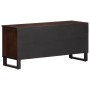 Massives TV-Möbel aus braunem Mangoholz, 100x34x46 cm. von , CD- und DVD-Speicher - Ref: Foro24-377516, Preis: 74,69 €, Rabat...