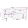 Massives TV-Möbel aus braunem Mangoholz, 100x34x46 cm. von , CD- und DVD-Speicher - Ref: Foro24-377516, Preis: 74,02 €, Rabat...