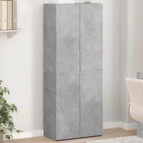 Wooden filing cabinet in gray concrete engineering, 60x32x153 cm. by , Filing cabinets - Ref: Foro24-3276647, Price: 132,64 €...