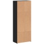 Armario archivador madera de ingeniería negro 60x32x153 cm de , Armarios archivadores - Ref: Foro24-3276645, Precio: 139,33 €