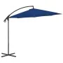 Sombrilla voladiza con poste de acero azul celeste 300 cm de vidaXL, Sombrillas - Ref: Foro24-312509, Precio: 90,31 €, Descue...