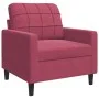 Dreiteiliges Sofaset mit roten Samtkissen. von , Sofas - Ref: Foro24-3278455, Preis: 683,15 €, Rabatt: %