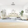 3-piece cream velvet sofa set with cushions by , Sofas - Ref: Foro24-3278379, Price: 729,57 €, Discount: %