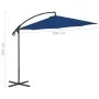 Sombrilla voladiza con poste de acero azul celeste 300 cm de vidaXL, Sombrillas - Ref: Foro24-312509, Precio: 90,31 €, Descue...