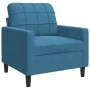 Sofagarnitur mit 3-teiligen blauen Samtkissen von , Sofas - Ref: Foro24-3278460, Preis: 792,28 €, Rabatt: %