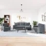 Set of sofas with 4 dark gray velvet cushions by , Sofas - Ref: Foro24-3278462, Price: 695,86 €, Discount: %