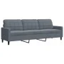 Set of sofas with 4 dark gray velvet cushions by , Sofas - Ref: Foro24-3278462, Price: 695,86 €, Discount: %