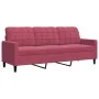 Set of sofas with 4 pieces of red velvet cushions by , Sofas - Ref: Foro24-3278385, Price: 688,24 €, Discount: %
