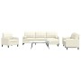Sofagarnitur mit 4-teiligen cremefarbenen Samtkissen. von , Sofas - Ref: Foro24-3278469, Preis: 803,26 €, Rabatt: %