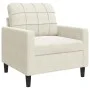 4-piece cream velvet sofa set with cushions by , Sofas - Ref: Foro24-3278469, Price: 793,17 €, Discount: %
