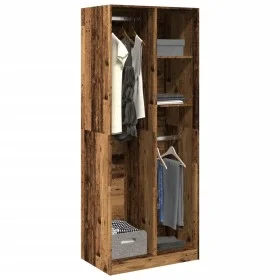 Engineered wood aged wood wardrobe 80x50x200 cm by , Wardrobes - Ref: Foro24-3307763, Price: 180,80 €, Discount: %