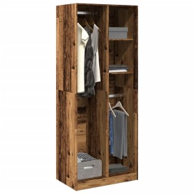 Ingenieurholzschrank in gealtertem Holz 80x50x200 cm von , Kleiderschränke - Ref: Foro24-3307763, Preis: 180,77 €, Rabatt: %