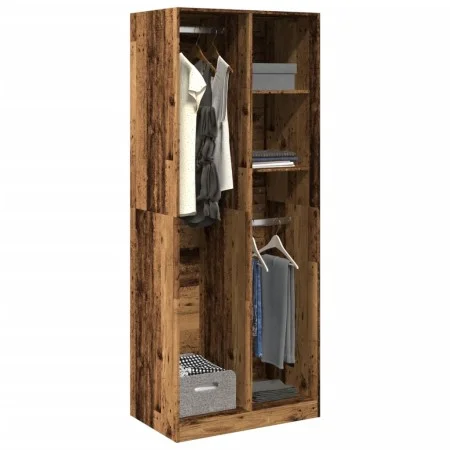 Ingenieurholzschrank in gealtertem Holz 80x50x200 cm von , Kleiderschränke - Ref: Foro24-3307763, Preis: 180,80 €, Rabatt: %