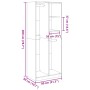 Ingenieurholzschrank in gealtertem Holz 80x50x200 cm von , Kleiderschränke - Ref: Foro24-3307763, Preis: 183,96 €, Rabatt: %