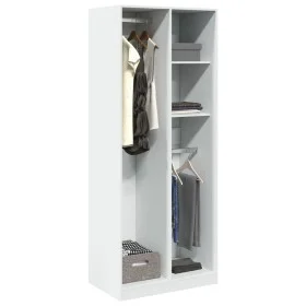 Engineered wood white wardrobe 80x50x200 cm by , Wardrobes - Ref: Foro24-3307756, Price: 147,56 €, Discount: %