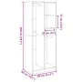 Armario de madera de ingeniería blanco 80x50x200 cm de , Armarios roperos - Ref: Foro24-3307756, Precio: 147,16 €, Descuento: %