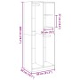 Weißer Schrank aus Holzwerkstoff 80x50x200 cm von , Kleiderschränke - Ref: Foro24-3307756, Preis: 149,54 €, Rabatt: %