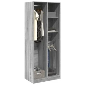 Ingenieurholzschrank in Sonoma-Grau 80x50x200 cm von , Kleiderschränke - Ref: Foro24-3307761, Preis: 144,91 €, Rabatt: %