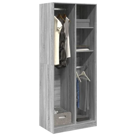 Ingenieurholzschrank in Sonoma-Grau 80x50x200 cm von , Kleiderschränke - Ref: Foro24-3307761, Preis: 146,89 €, Rabatt: %