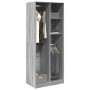 Armario de madera de ingeniería gris Sonoma 80x50x200 cm de , Armarios roperos - Ref: Foro24-3307761, Precio: 154,28 €