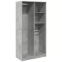 Armario de madera contrachapada gris hormigón 100x50x200 cm de , Armarios roperos - Ref: Foro24-3307768, Precio: 163,05 €, De...