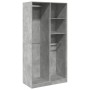 Grau-betonfarbener Sperrholzschrank 100x50x200 cm von , Kleiderschränke - Ref: Foro24-3307768, Preis: 165,33 €, Rabatt: %