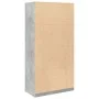 Armario de madera contrachapada gris hormigón 100x50x200 cm de , Armarios roperos - Ref: Foro24-3307768, Precio: 163,05 €, De...