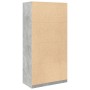 Grau-betonfarbener Sperrholzschrank 100x50x200 cm von , Kleiderschränke - Ref: Foro24-3307768, Preis: 165,33 €, Rabatt: %