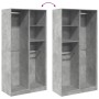 Grau-betonfarbener Sperrholzschrank 100x50x200 cm von , Kleiderschränke - Ref: Foro24-3307768, Preis: 165,33 €, Rabatt: %