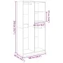 Armario de madera contrachapada gris hormigón 100x50x200 cm de , Armarios roperos - Ref: Foro24-3307768, Precio: 163,05 €, De...