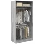 Grauer Sonoma-Schichtholzschrank 100x50x200 cm von , Kleiderschränke - Ref: Foro24-3307806, Preis: 171,65 €, Rabatt: %