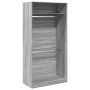 Grauer Sonoma-Schichtholzschrank 100x50x200 cm von , Kleiderschränke - Ref: Foro24-3307806, Preis: 174,58 €, Rabatt: %