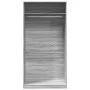Grauer Sonoma-Schichtholzschrank 100x50x200 cm von , Kleiderschränke - Ref: Foro24-3307806, Preis: 171,65 €, Rabatt: %