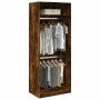 Armario madera de ingeniería color roble ahumado 80x50x200 cm de , Armarios roperos - Ref: Foro24-3307796, Precio: 143,53 €, ...