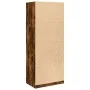 Engineered wood wardrobe in smoked oak color, 80x50x200 cm by , Wardrobes - Ref: Foro24-3307796, Price: 143,54 €, Discount: %