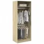 Engineered wood wardrobe in Sonoma oak, 80x50x200 cm. by , Wardrobes - Ref: Foro24-3307794, Price: 147,86 €, Discount: %