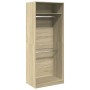 Engineered wood wardrobe in Sonoma oak, 80x50x200 cm. by , Wardrobes - Ref: Foro24-3307794, Price: 153,51 €, Discount: %